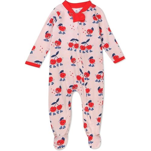 HonestBaby Baby Celebration Sleep & Play Footed One-Piece Pajama Sleeper 100% Organic Cotton