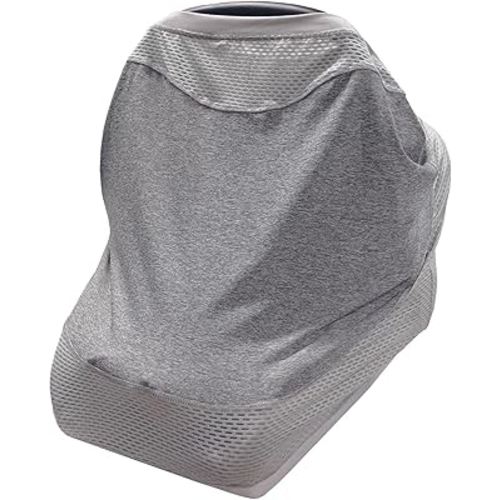 Boppy 4 and More Multi-use Cover, Pearl, Quick-dry UPF 50+ Knit and Breathable Mesh, Versatile for Car Seat Canopy, Nursing Cover, Infant Strollers, Shopping Carts, Highchairs and More