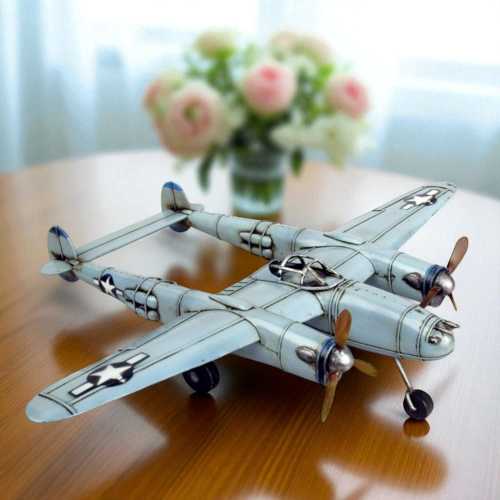 Vintage Style Bomber Airplane Decoration