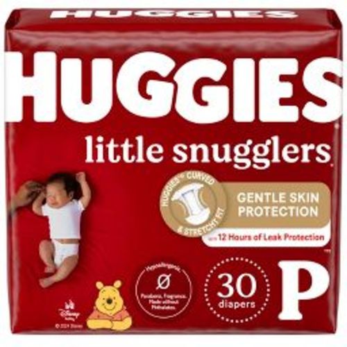 Huggies Little Snugglers Disposable Diapers - Size Preemie - 30ct