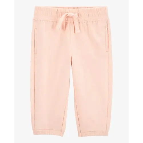 Baby Pull-On French Terry Joggers - Pink - Carter's | Carter's
