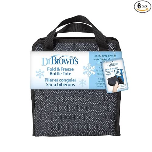 Dr. Brown’s Fold & Freeze Bottle Tote - Black