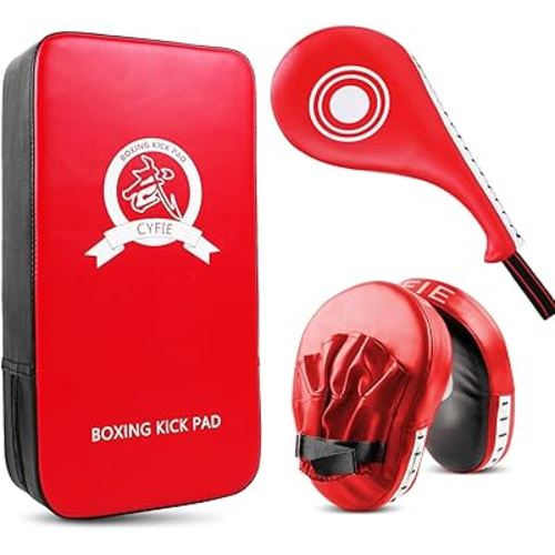 Boxing Pads Curved Focus Punching Mitts Training Hand Target Pads Gloves Training Focus Pads for Kickboxing, Karate, Muay Thai Kick, Sparring, Dojo, Martial Arts Punch Mitts for Kids, Men, Women
