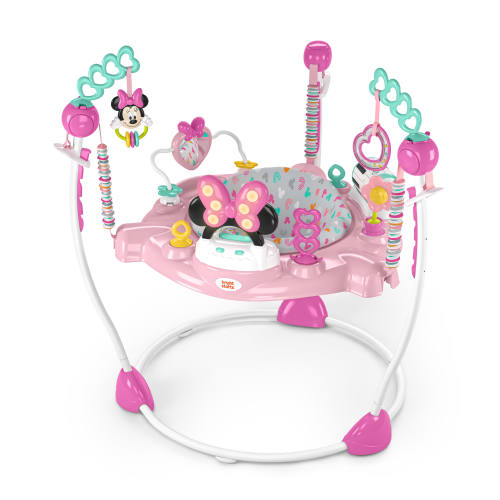 Disney Baby Bright Starts Minnie Mouse Activity Jumper, Pink, Unisex, Newborn+