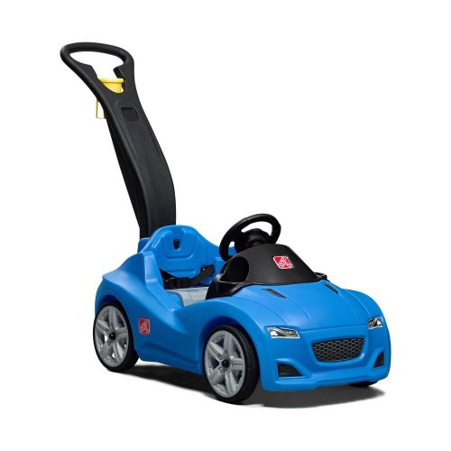 Step2 Baby Step Whisper Ride Buggy Handle, Blue Cruiser Push Car and Ride On Toy