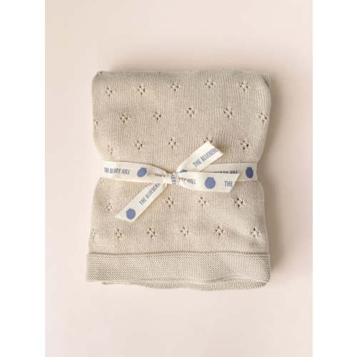 Cotton Heirloom Pique Blanket - Birch
