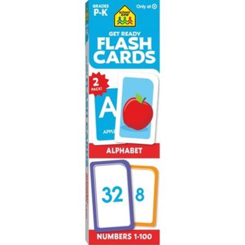 Get Ready Flash Cards Alphabet & Numbers 2pk - Target Exclusive Edition - By School Zone (paperback)