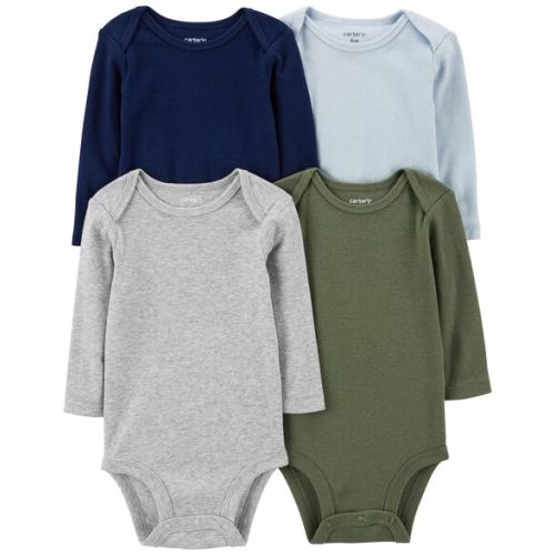 Baby 4-Pack Long-Sleeve Bodysuits - Carter's | Carter's