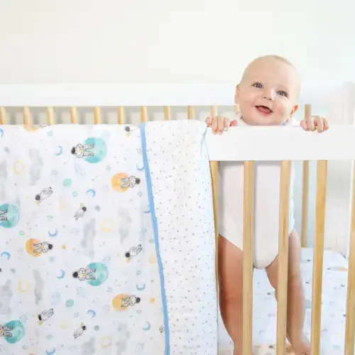 Space Print Cotton Muslin Dream Blanket | aden + anais