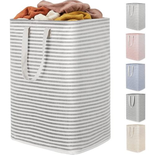 Lifewit 80L Large Laundry Baskets, Laundry Hampers Bags, 1 Pack, Grey