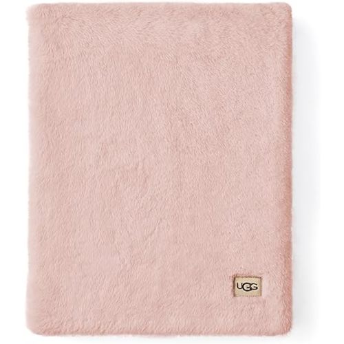 UGG Lanai Baby Blanket Comfy Cozy Machine Washable Luxury Throw Blankets for Newborn Babies Soft and Plush Fleece Throw Blankie Soft Gentle on Skin, 41 x 31-Inch (Light Quartz)