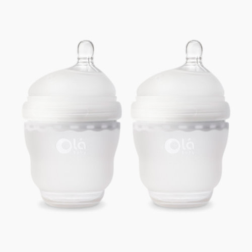 Olababy Gentle Baby Bottle - Frost, 4 oz, 2