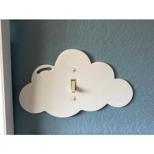 Cloud Light Switch Plate Cover: Modern Fun Nursary Home Decorating Ideas