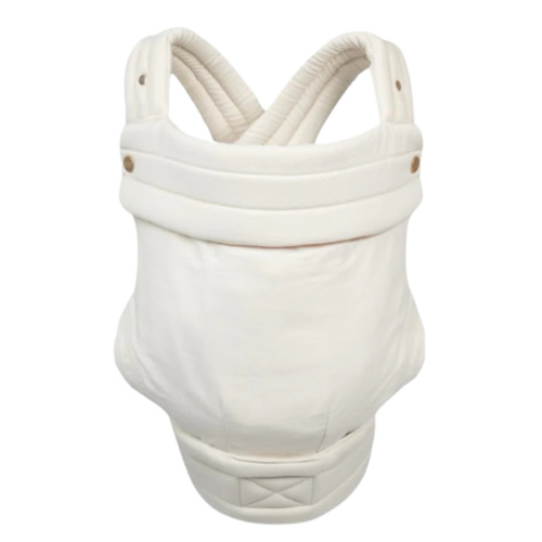 Mabē Monarch Ergonomic Baby Carrier – Premium Cotton Soft Structured Newborn to Toddler Carrier with Hip-Healthy Design, 3 Carry Positions (7-35lbs), Lightweight & Breathable, (Ivory)