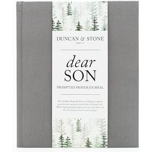Baby Memory Book - Childhood Memory Book For Milestones - Baby Photo Album with Writing Space - Family Keepsake Journal w/Prompts (Grey,230 Pages)