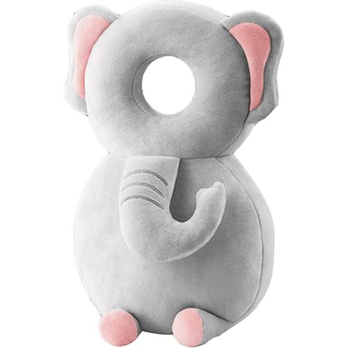 Baby Walker Head Protector Toddler Adjustable Baby Head Protection Backpack Wear Safety Pad (Elephant)