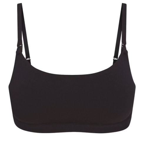 COTTON JERSEY MATERNITY NURSING SCOOP BRALETTE | SOOT