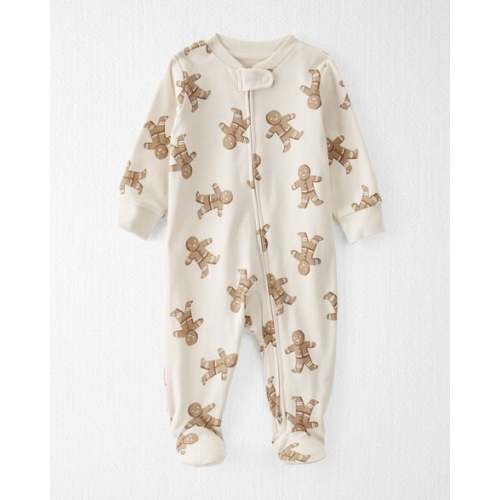 Baby Organic Cotton Sleep & Play in Gingerbread Cookie Pajamas
 - Little Planet | Carter's