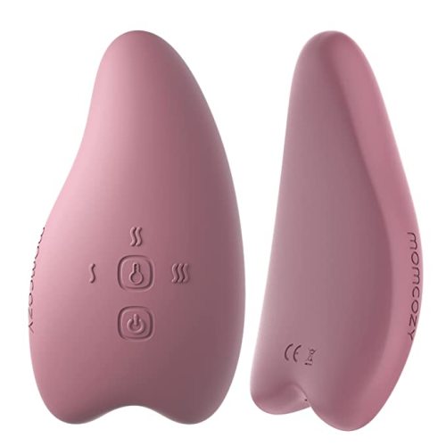 Momcozy Double Lactation Massager Warming for Breastfeeding, Pumping, Heat & Vibration for Improve Milk Flow, Breastfeeding Essentials for Clogged Ducts, Engorgement - Pack of 2 - Red