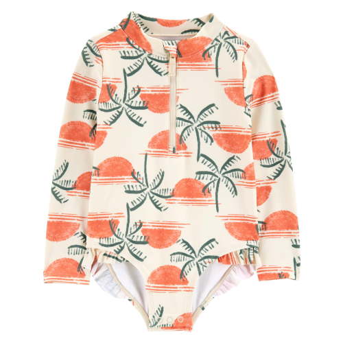 Carter’s Child of Mine Baby and Toddler Girl One-Piece Swimsuit Set, Sizes 12M- 5T