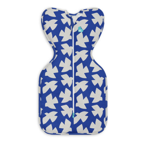 Swaddle Up™ 1.0 TOG Cotton Cobalt Paperbirds