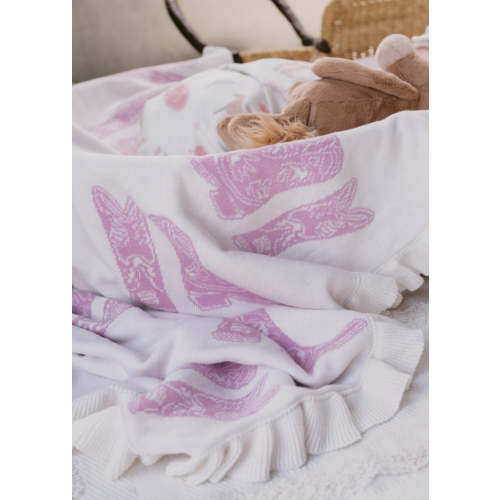 Knit Blanket | Lilac Cowgirl Boots *MAY PRE-ORDER* – Little and Fern