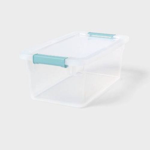 7qt Clear Storage Bin with Latches - Brightroom™