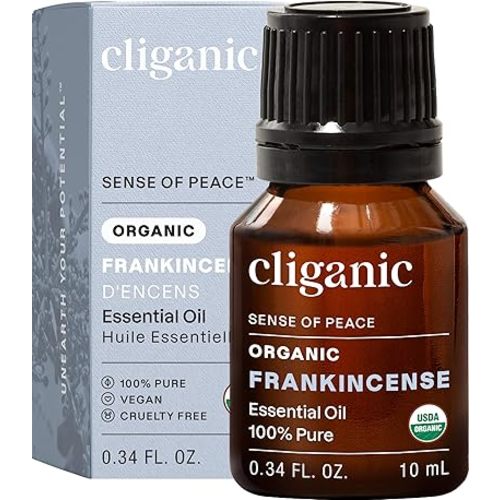 Cliganic Organic Clary Sage Essential Oil, 100% Pure Natural for Aromatherapy | Non-GMO Verified