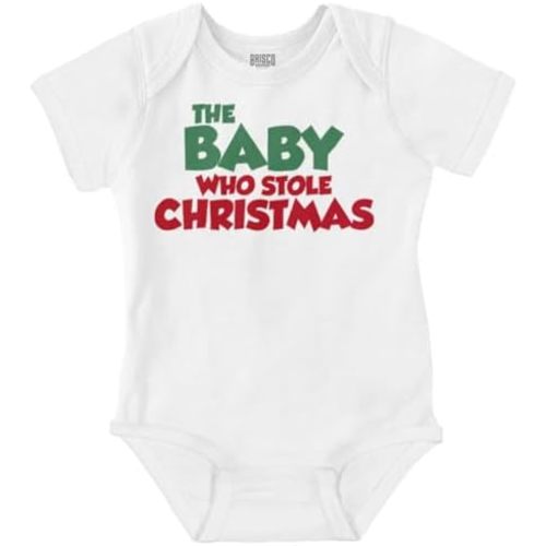 Brisco Brands Xmas Babies Who Stole Christmas Baby Romper Boys or Girls