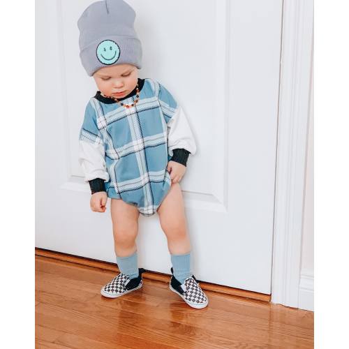 Baby Checkered Bubble Romper 6-12 months