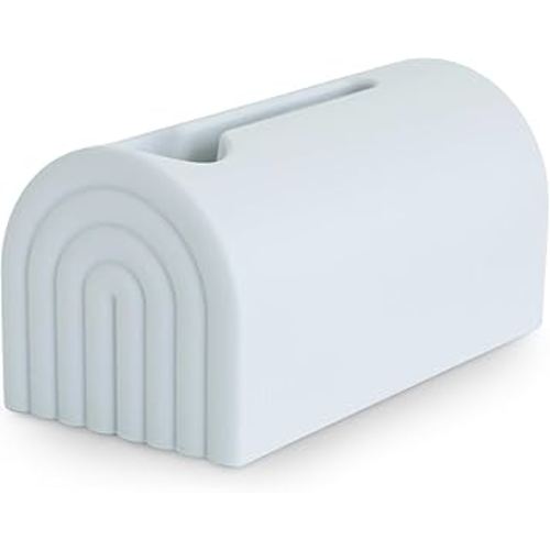 mushie Bath Spout Cover | Soft Silicone Bathtub Faucet Safety Guard for Kids | Universal Fit (Periwinkle)