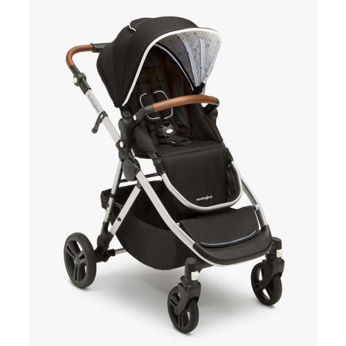 Mockingbird Single-to-Double Stroller - Penny Handlebar, Black / Watercolor Canopy 2.0