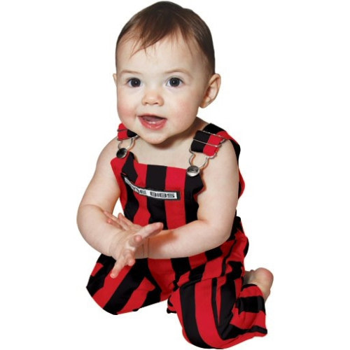 Red & Black Infant Game Bibs