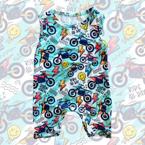 Ride All Day Tank Top Romper - Ready To Ship