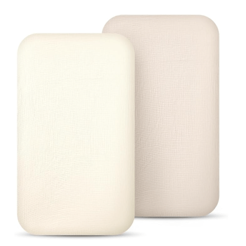 lulumoon Muslin Bassinet Sheets for Baby: Soft Bedside Sleeper Bassinet Fitted Sheets