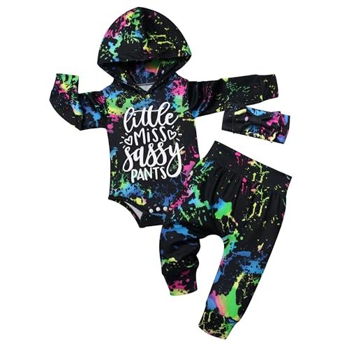 KANGKANG Newborn Baby Girl Long Sleeve Hoodie Pullover Sweatshirt Pants Set Infant Fall Winter Outfits