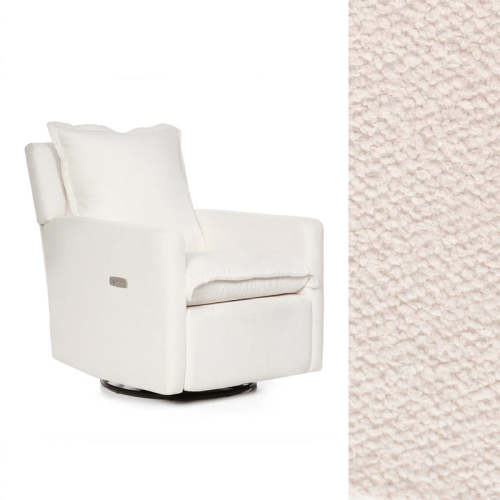 Oilo Flynn Power Recliner - HP Swift Alabaster