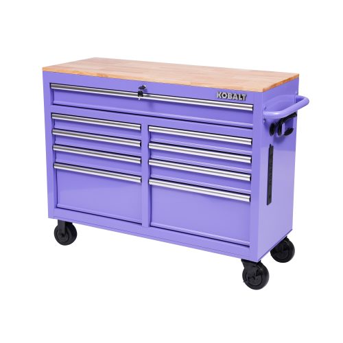 Kobalt 46.1-in W x 37.2-in H Rolling Lavender Wood Work Bench