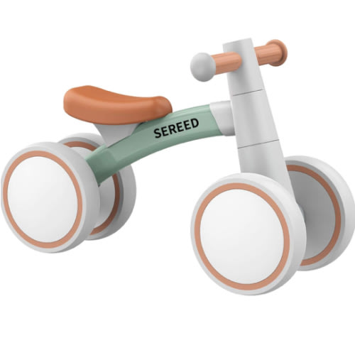 SEREED Baby Balance Bike for 1 Year Old Boys Girls 12-24 Month Toddler Balance Bike, 4 Wheels Toddler First Bike, First Birthday Gifts