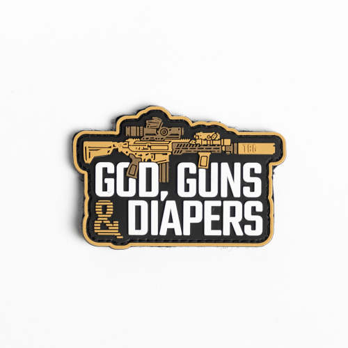 God, Guns & Diapers Patch - AR V2