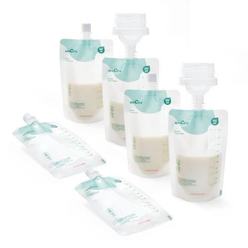 Spectra - Simple Store Milk Collection Bags 200 ml - Hygenic Double Lined Leak Free Insulation - Convenient Milk Storage for Busy Moms - 10 Count