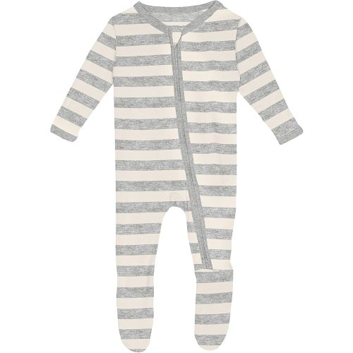 KicKee Baby Footie with 2 Way Zipper, Vicose from Bamboo Boy or Girl Baby Clothes From Our Family Fun Collection