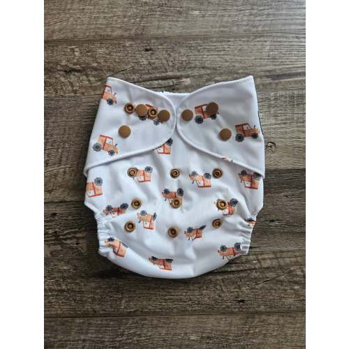 Harvest Tractor Pocket Diaper