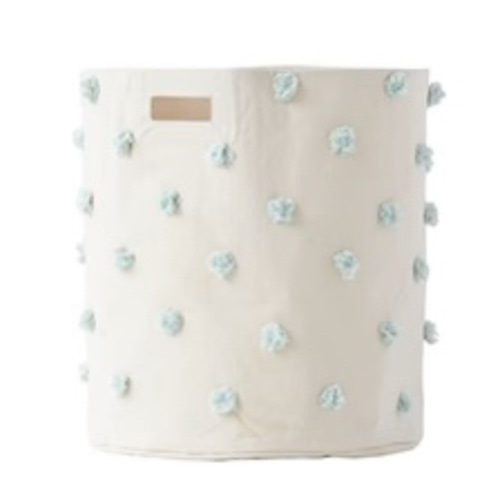 Pom Pom Basket - Hamper in Mist
