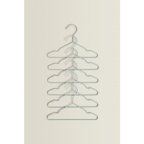 PACK OF RUBBERIZED BABY HANGERS (PACK OF 6) - Oyster-white | ZARA United States