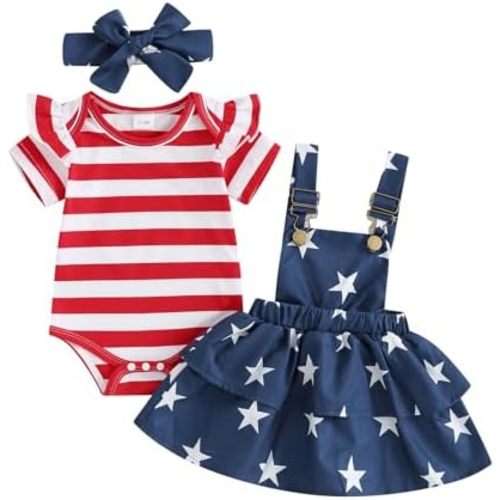 FIOMVA Baby Girl Fall Outfits Newborn Ribbed Knit Romper Skirt Set Infant Ruffle Bodysuit Toddler Dress Winter Clothes