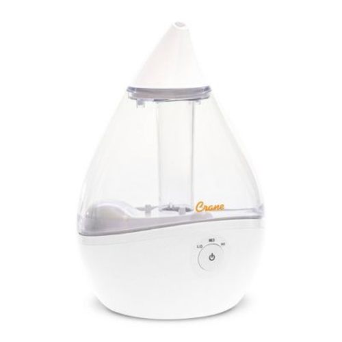 Crane Droplet Ultrasonic Cool Mist Humidifier - Clear/white