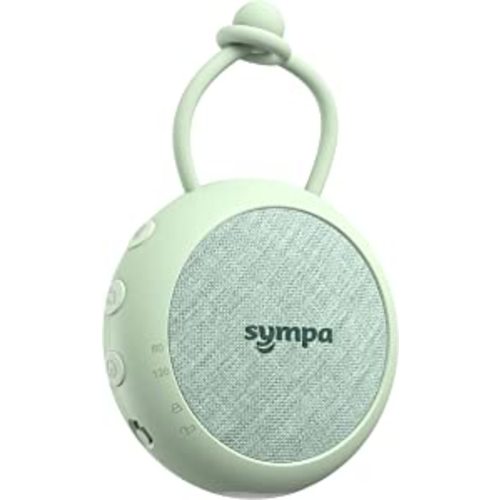 Portable Sound Machine, Sympa White Noise Machine for Baby, White Noise Machine with Night Light Features 10 Soothing Sounds, 16H Playtime, 2 Auto-Off Timers & Child Lock for Sleeping, Relaxing - Green