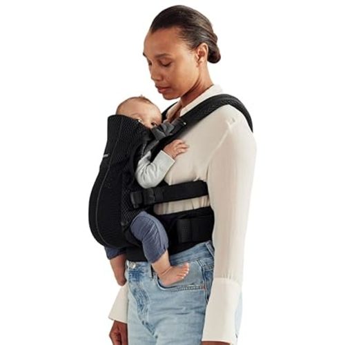 BabyBjörn Baby Carrier Harmony, Anthracite, 3D Mesh | 3-in-1 Ergonomic Baby Carrier; Newborn, Facing-in, Outward-Facing, and Back Carrying Positions Supported (7-40 lbs), Newborn to Toddler