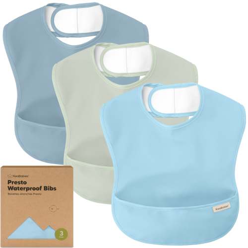 3-Pack Presto Waterproof Bibs (Ocean) | Keababies